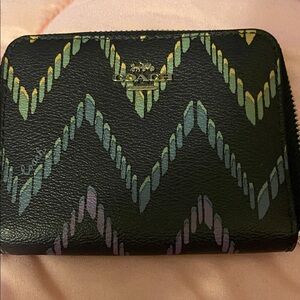 Coach Multicolor Zigzag Wallet